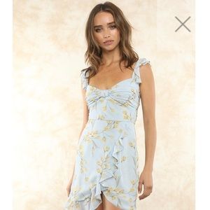 Fletch Jojo Fletcher Tulip Floral Print Mini Dress